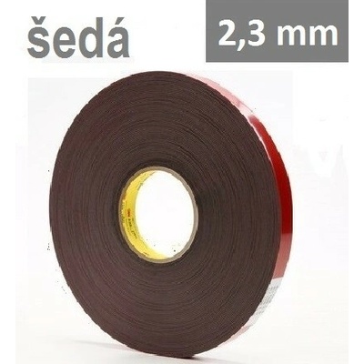 3M VHB 4991-F Obojstranne lepiaca akrylová páska 2,3 mm 25 mm x 3 m sivá