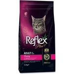Lider Pet Food Reflex Plus Choosy With Salmon Adult Cat - Пълноценна храна за израснали котки от всички породи с капризен стомах, със сьомга 1, 5 кг, Турция