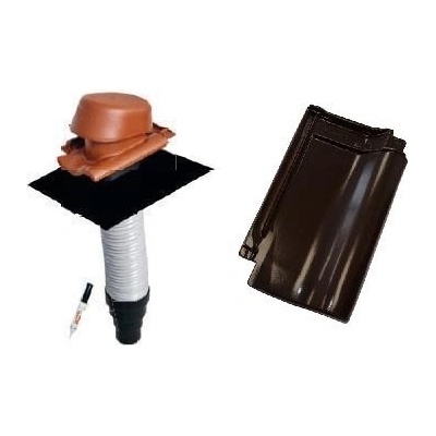 Tondach Samba / Sensaton 11 Komplet odvětrání kanalizace glazura amadeus hnědá