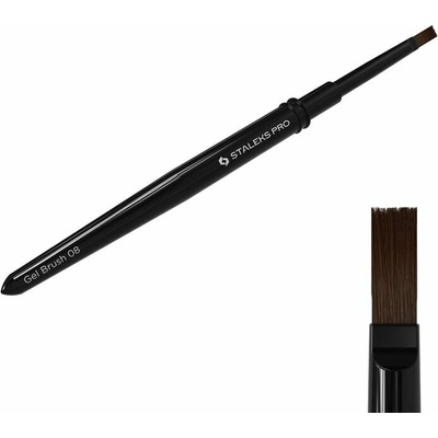 STALEKS rovný štetec na gél EXPERT 08 šírka 6mm / dĺžka 10mm