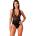 Елегантно дамско боди, дантела и открит гръб - Evalie Body Black S/M (D-244585)