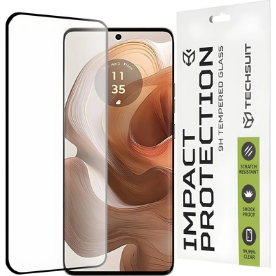 Techsuit защитно пълно покриващо стъкло 111D за Motorola Edge 50 Ultra - Черен KP33099 (33099)