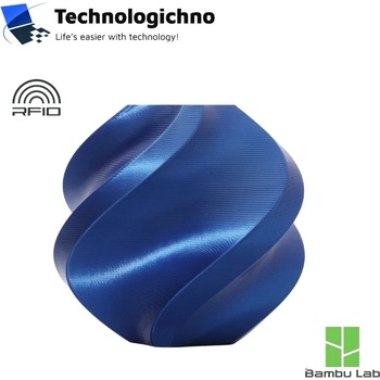Bambu Lab PLA Silk+ Bambu Blue With Spool (A06-B1-1.75-1000-SPL)