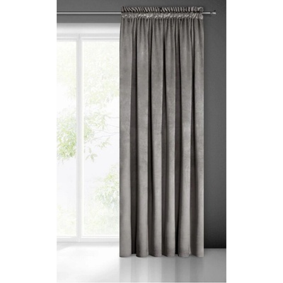 EUROFIRANY Zatemňujúci záves na páske PIERRE CARDIN 140x300 cm oceľovo sivý