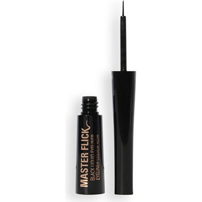Makeup Revolution Master Flick Liquid Eyeliner precizní tekutá oční linka Black 5 ml
