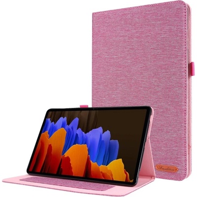 Vsetkonamobil 55263 FABRIC Zaklápací obal pre Samsung Galaxy Tab S8+ / S7+ / S7 FE ružový