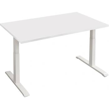 Image 1 of Ерго регулируемо бюро, плот 25 мм цвят бял + крака бял цвят с опция размери