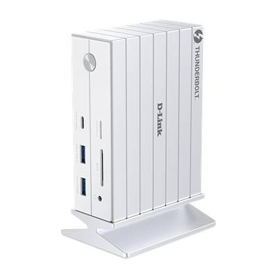 D-Link 14in1 Thunderbolt Dock - 1xDP 1.4, 1xHDMI 2.0, 2xTB, 4xUSB, 1xUSB-C, 1xLAN, жак, слот за SD/MicroSD, DUF-E01/E (DUF-E01/E)