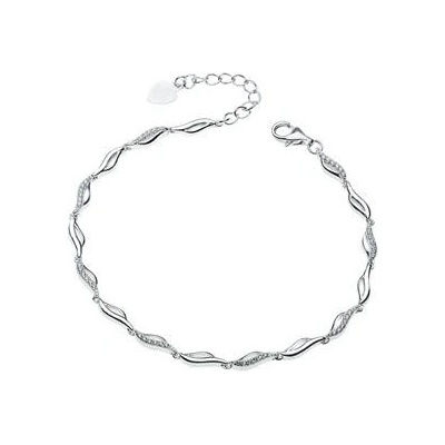 NUBIS dámský stříbrný náramek se zirkony NB-1069