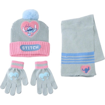 Cerdá zimní sada růžovošedá Stitch