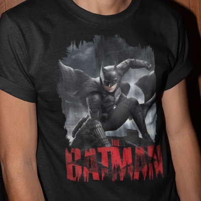 Tričko s potlačou Batman čierna