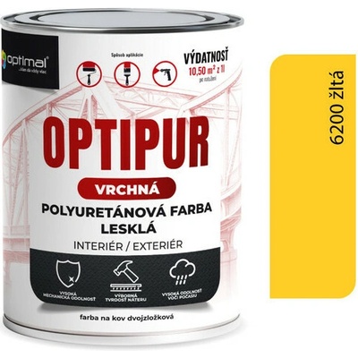Optipur U2081 Vrchná polyuretanová farba lesklá 0,7 žltá
