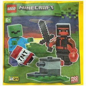 LEGO® Конструктор Lego Minecraft, Нинджа, Зомби и TNT, Лимитирана серия, 662304