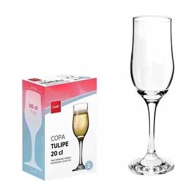 Cegeco Pohár na šampanské CoK Tulipe 2 x 200 ml