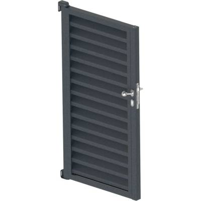 neuvedená Hliníková žalúziová jednokrídlová brána 1,025x1,85m - set