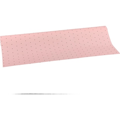 Floristická fólie s tečkou 50cm x 9,1m 2 světle růžová