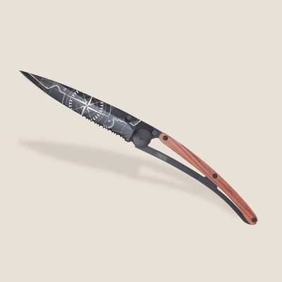 Deejo 1GB554 37g black Serration collection Terra Incognita coralwood