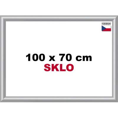 BFHM Plastový rám na puzzle 100x70cm strieborný
