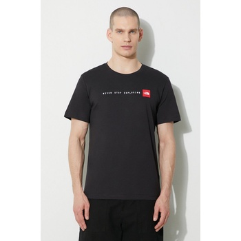 The North Face Памучна тениска The North Face M S/S Never Stop Exploring Tee в черно с принт NF0A87NSJK31 (NF0A87NSJK31)