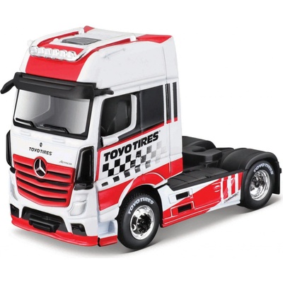Maisto Custom Rigs-Mercedes-Benz Actros 1851 červeno-bílá 1:64