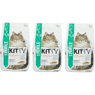 KITTY Sterilní s kuřecím masem 3 x 1,8 kg