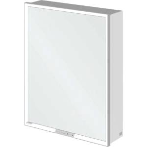 Villeroy & Boch My View+ - Огледален шкаф с осветление 60x75x17 см, 1 врата, десни панти, Brilliant White/сив A4816RVE (A4816RVE)