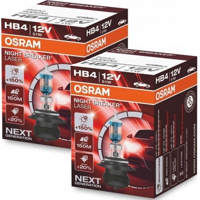 Osram Night Breaker Laser HB4 P22d 12V 51W 2 ks 9006NL-HCB
