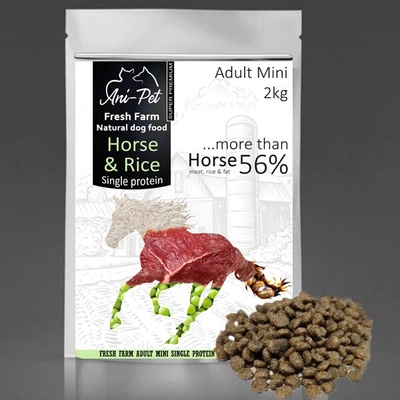 Fresh Farm Adult Mini Single Protein Horse & Rice 2 kg