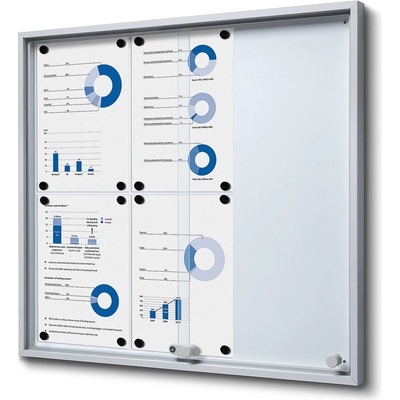 Jansen Display Interiérová vitrína 6 x A4 686 x 641 mm