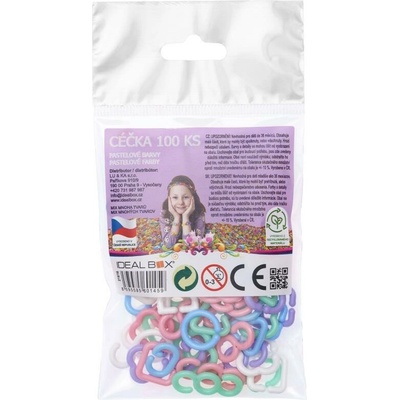 Ideal Box Céčka 100 ks pastelové barvy mix mnoha tvarů
