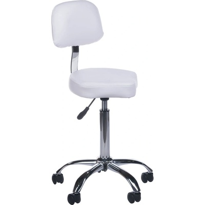 Beauty System kosmetická stolička s opěradlem BH-7268 bílá