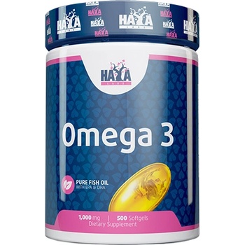 Haya Labs Omega 3, 1000 mg, 500 капсули, Haya Labs