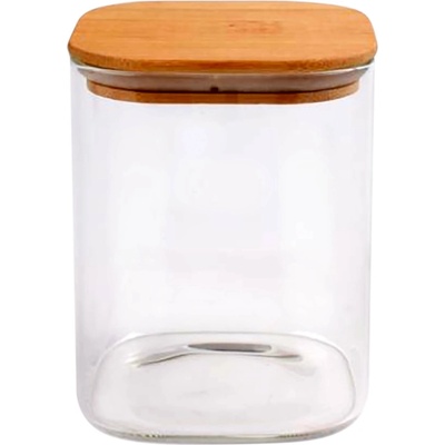 TORO POHÁR S BAMBUSOVÝM VIEČKOM BOROSILIKÁTOVÝ 10 x 12,7 cm 930 ml