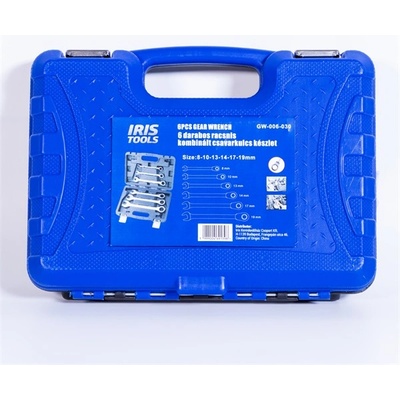 IRIS TOOLS gw-006-030 Комплект от 6 комбинирани ключа с тресчотка (gw-006-030)