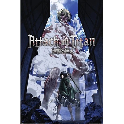 Plagát, Obraz - Attack on Titan S3 - Female Titan Approaches, 61 × 91.5 cm