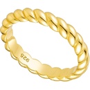 Olivie Strieborný prsteň CROISSANT GOLD 8798