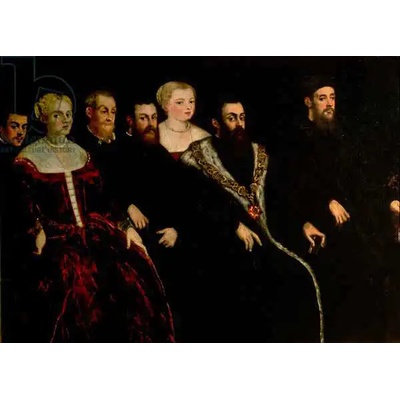 Obrazy - Tintoretto, Jacopo Robusti: Seven members of the Soranzo Family - reprodukce obrazu