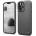 elago Pebble Case - удароустойчив силиконов (TPU) калъф за iPhone 13 Pro (тъмносив)