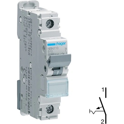 Hager NBN110 Jistič 1 pól. 10A B