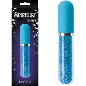  Вибратор, звезден прах, 16, 7см. - Stardust Charm Blue (NSTOYS0837)