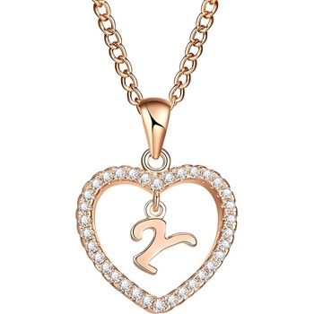 HARAHU Колие Писмо - y / Златна kp5208 (5208)