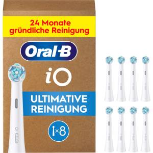 Oral-B iO Replacement Brush Heads Ultimate Clean, White, 8 Pieces - 4210201434818 - boombuy