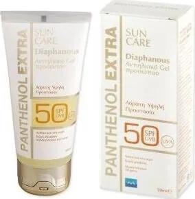 MEDISEI Нежна фотозащита за лицето, шията и деколтето , Medisei Panthenol Extra Sun Care Diaphanous, SPF50 50ml