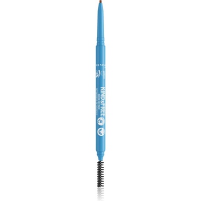 Rimmel Kind & Free молив за вежди с четка цвят 002 Taupe 0, 09 гр