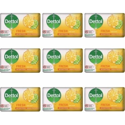 Dettol antibakteriálne pevné mydlo 9 x 100 g fresh