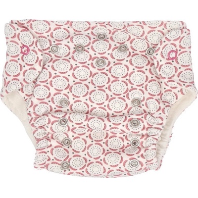 Mamatti Látková plenka EKO sada kalhotky + 2 x plenka vel. 3-8 kg Rozeta 5-14 kg