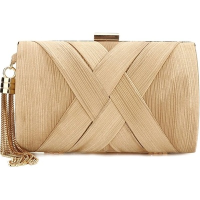 Dámska listová kabelka so štrasom Blanca Zlatá