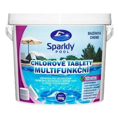 Sparkly POOL Chlorové tablety 5v1 multifunkční Maxi 5 kg