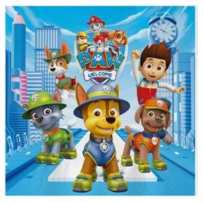 Cakesicq Papírové servítky Paw Patrol 33x33 cm 10 ks