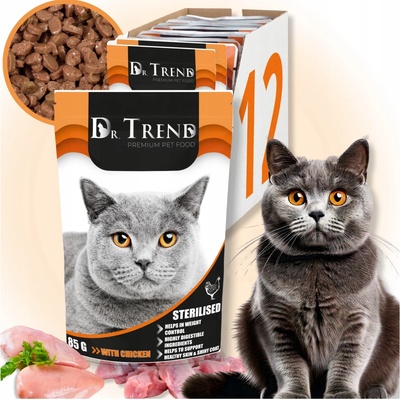 Dr. Trend Premium Sterilised s kuracím mäsom 12 x 85 g